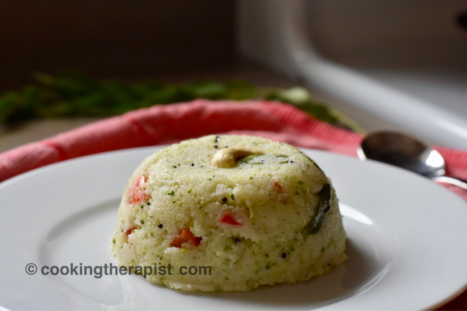 Broccoli Upma / Broccoli semolina porridge / Detoxification breakfast bowl