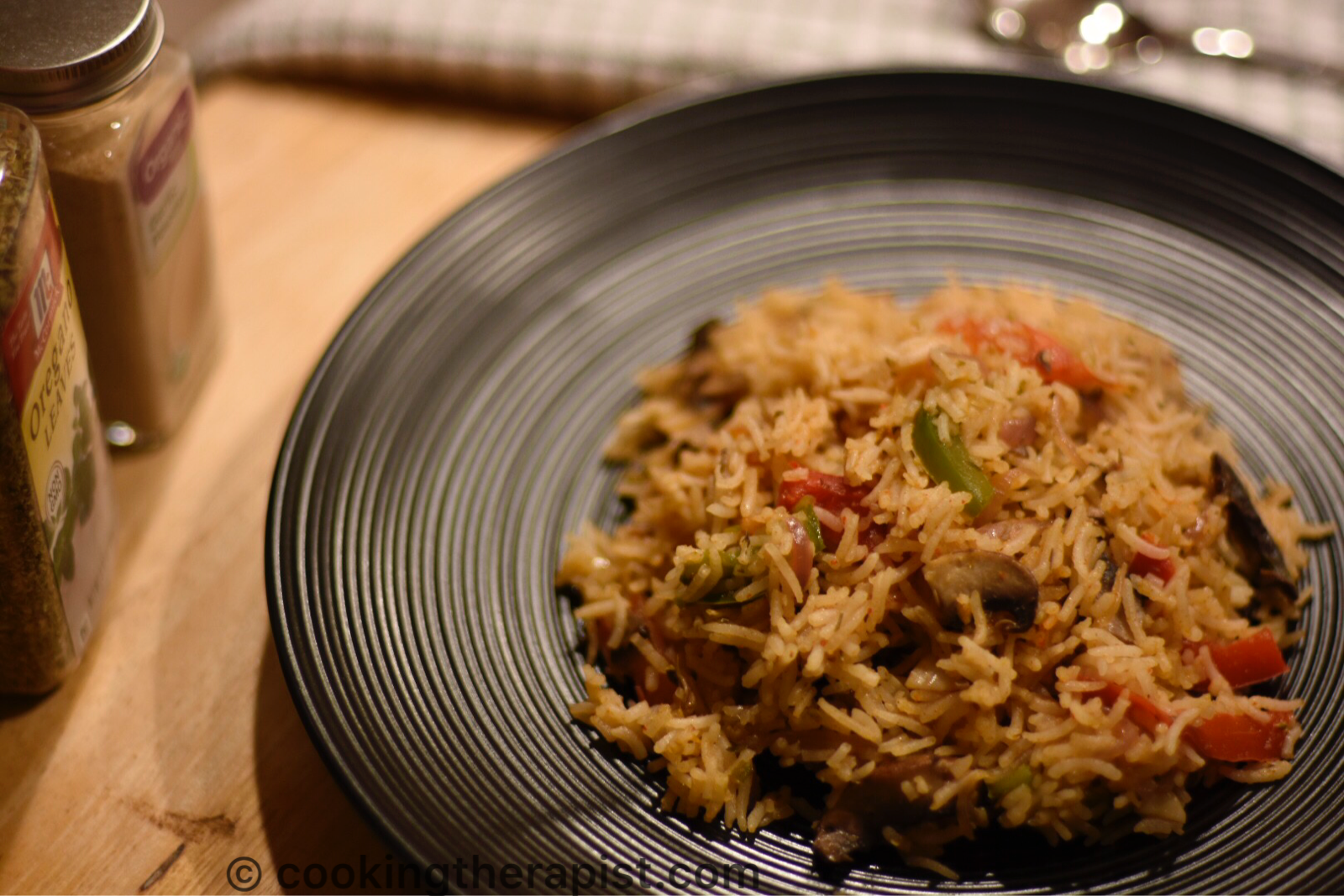 Veggie Fajita Pulao/ Mexican style rice